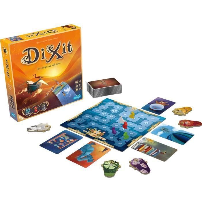 Asmodee ASMLIBDIX01FRN | Dixit | Juego de mesa familiar | Para 3 a 6 jugadores | A partir de 8 años | 30 minutos
