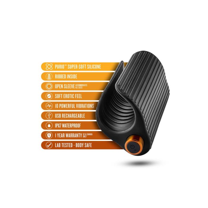 Masturbador Masculino Blush M for Men Wrapt Negro 6 Masturbador Masculino Blush M for Men Wrapt Negro 6