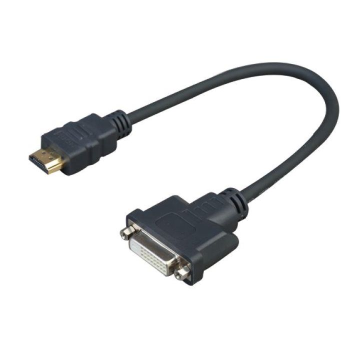 Vivolink Pro Adapter Cable HDMI-DVI M/F 0.2m Vivolink Pro Adapter Cable HDMI-DVI M/F 0.2m