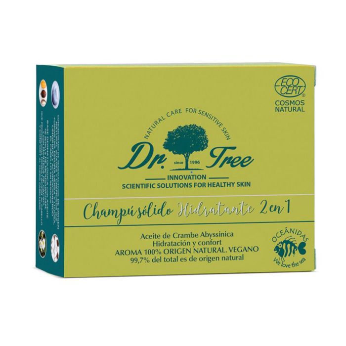 Dr. Tree Champú Sólido Hidratante 2 en 1 para Todo Tipo de Cabello 75 g 1