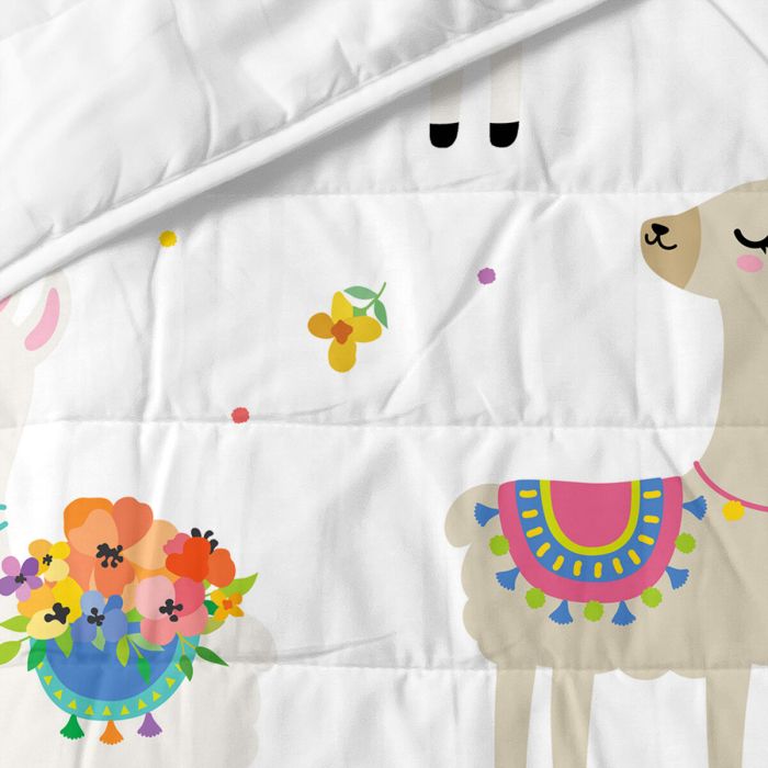 Colcha HappyFriday Moshi Moshi Multicolor 100 x 130 cm Llama 1