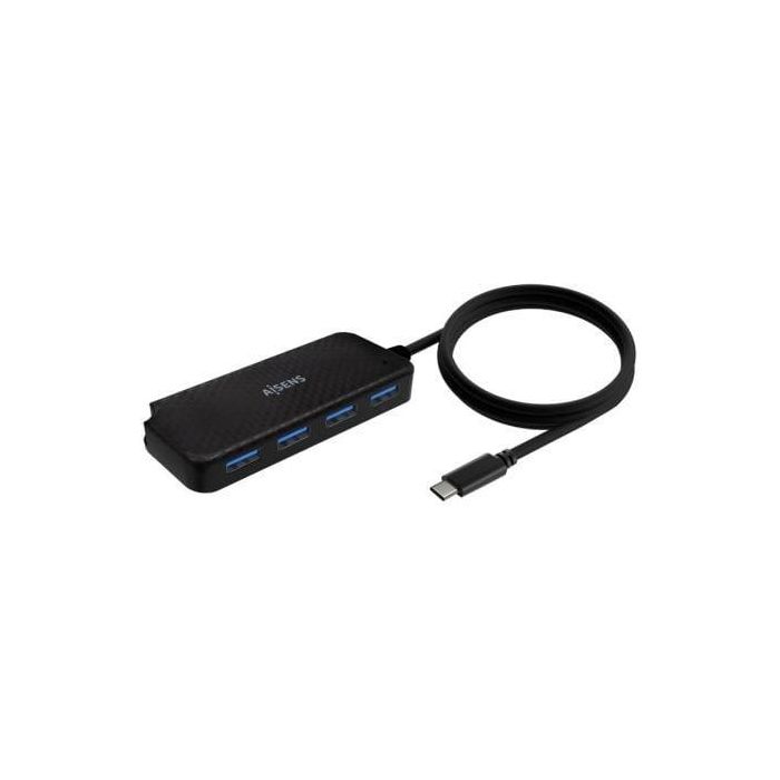 AISENS - HUB USB 3.1 USB-C, USB-C/M-4XTIPO A/H, NEGRO, 60CM AISENS - HUB USB 3.1 USB-C, USB-C/M-4XTIPO A/H, NEGRO, 60CM