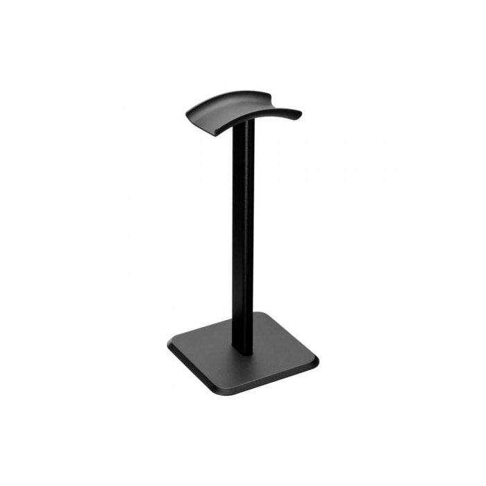 Aisens HSM001-397 Soporte Universal para Auriculares de Mesa, Negro, Base Estable, Montaje Rápido, Protección Diadema Curva
