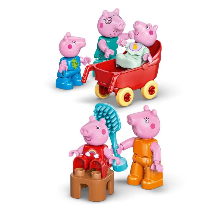 LEGO 10467 DUPLO Casa Familiar de Peppa Pig, Set de Construcción para Niños +2 Años