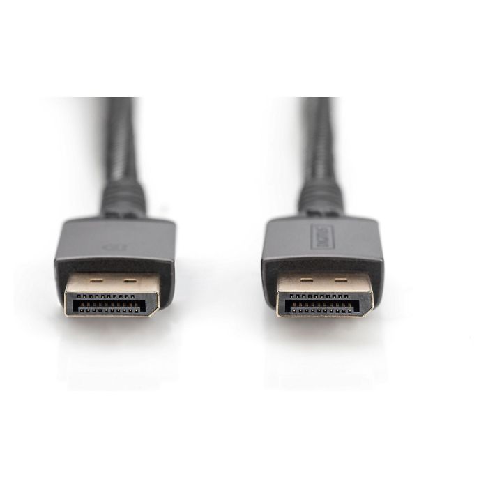Digitus Cable DisplayPort 8K 1.4 de 2m, Conectores Macho a Macho, Negro, Alta Resolución y Velocidad de Transferencia de Datos de 32.4 Gb/s 1