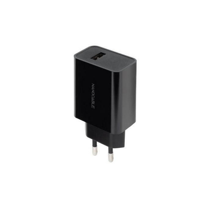 Cargador de Pared Nanocable 10.10.2004/ 1xUSB/ 2.1A/ Negro Cargador de Pared Nanocable 10.10.2004/ 1xUSB/ 2.1A/ Negro