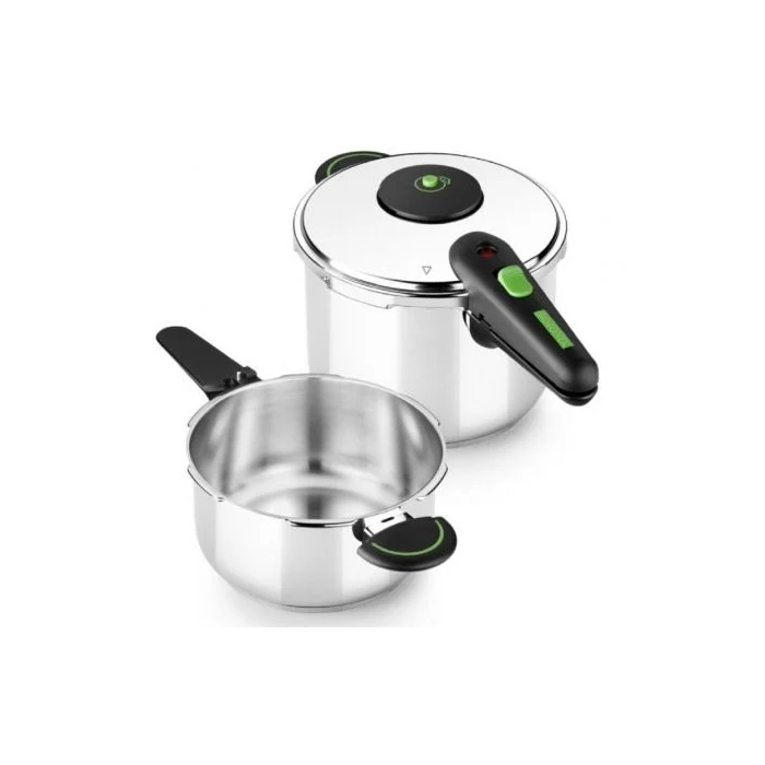 Olla Express Monix M911005 4 L + 6 L Acero Inoxidable 6 L 2 Piezas