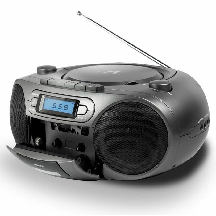Radio Cassette Aiwa BBTC-550MG Bluetooth Gris 13 Radio Cassette Aiwa BBTC-550MG Bluetooth Gris 13