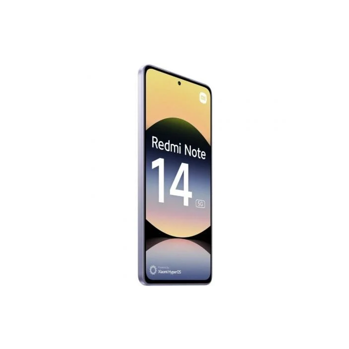 Xiaomi Redmi Note 14 5G 6.67" 128GB 6GB RAM Triple Cámara 108MP Batería 5110mAh Color Lavanda Púrpura Xiaomi Redmi Note 14 5G 6.67" 128GB 6GB RAM Triple Cámara 108MP Batería 5110mAh Color Lavanda Púrpura