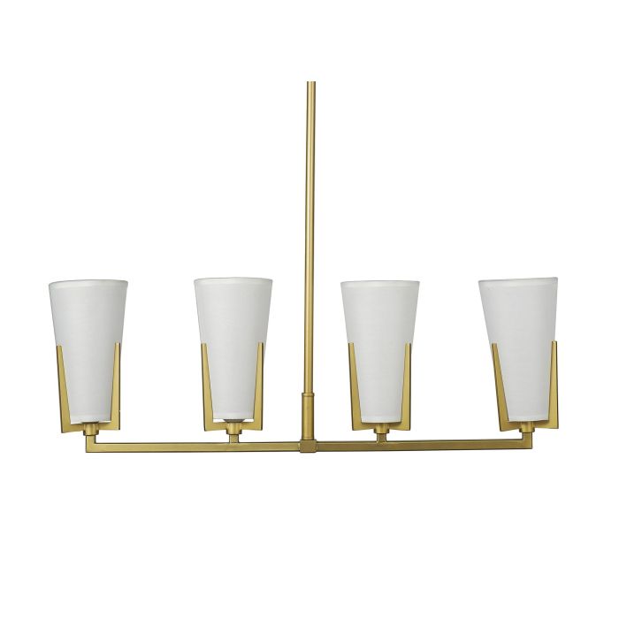 Lampara Techo Moderno DKD Home Decor Dorado Blanco 14 x 22 x 67 cm