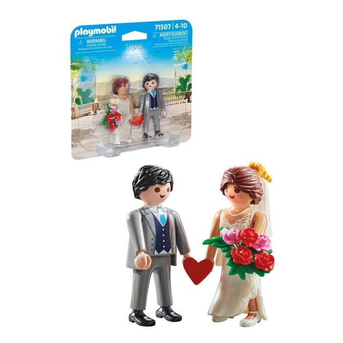 Playmobil 71507 Duo Pack Pareja de Novios - Set de Dos Figuras con Corazón y Ramo de Flores 3 Playmobil 71507 Duo Pack Pareja de Novios - Set de Dos Figuras con Corazón y Ramo de Flores 3