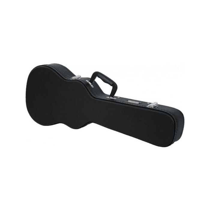 GATOR Estuche Rígido para Ukelele Tenor, Negro, Dimensiones: 74.5 cm Largo x 28 cm Ancho x 12 cm Alto