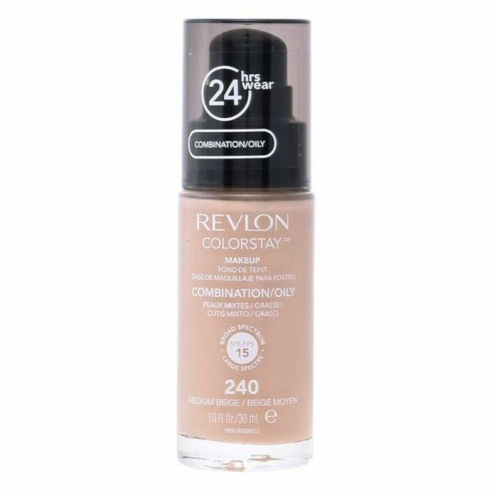 Revlon ColorStay Base de Maquillaje Fluida #370-Toast para Piel Mixta/Grasa, Cobertura Perfecta Mate 24H SPF15, 30 ml 4 Revlon ColorStay Base de Maquillaje Fluida #370-Toast para Piel Mixta/Grasa, Cobertura Perfecta Mate 24H SPF15, 30 ml 4