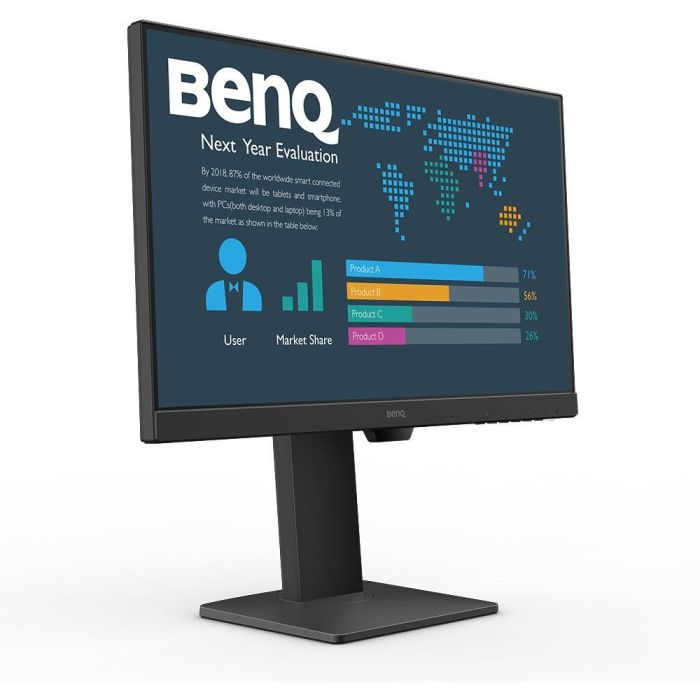 BenQ BL2486TC Monitor 23.8" FHD IPS 100Hz 5ms HDMI USB-C 65W DisplayPort Altavoz Giratorio Pivotante Ajuste Altura Negro 5
