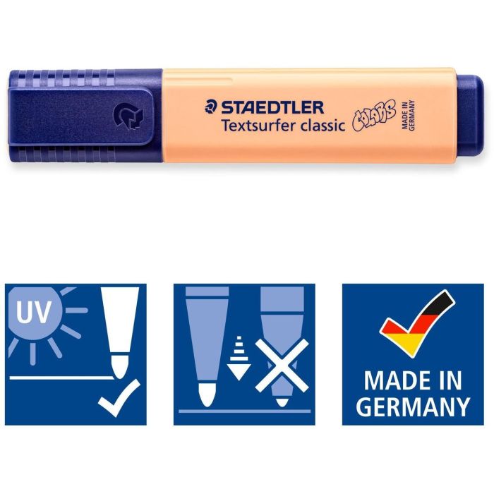 Staedtler Textsurfer Classic 364 Marcadores Fluorescentes Pastel & Vintage Bolsa 6 Unidades Punta Biselada 1-5mm, Negro Invisible al Fotocopiar 4 Staedtler Textsurfer Classic 364 Marcadores Fluorescentes Pastel & Vintage Bolsa 6 Unidades Punta Biselada 1-5mm, Negro Invisible al Fotocopiar 4