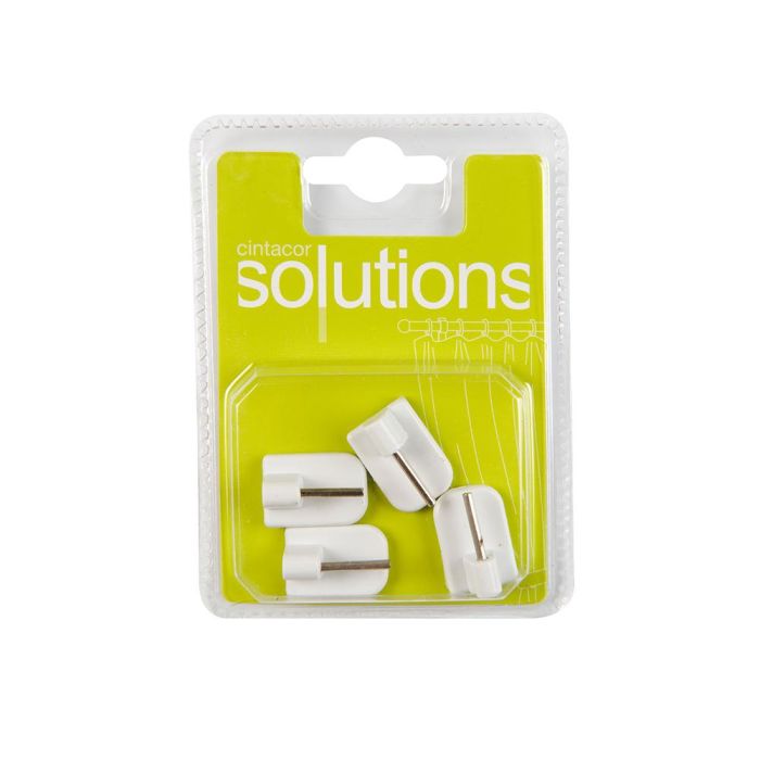 Cintacor Soporte Adhesivo Blanco para Portavisillo - 4 Unidades 1