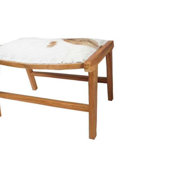 DKD Home Decor Descalzadora Colonial Marron Natural 47 x 42 x 65 cm de Teca y Piel 1 DKD Home Decor Descalzadora Colonial Marron Natural 47 x 42 x 65 cm de Teca y Piel 1