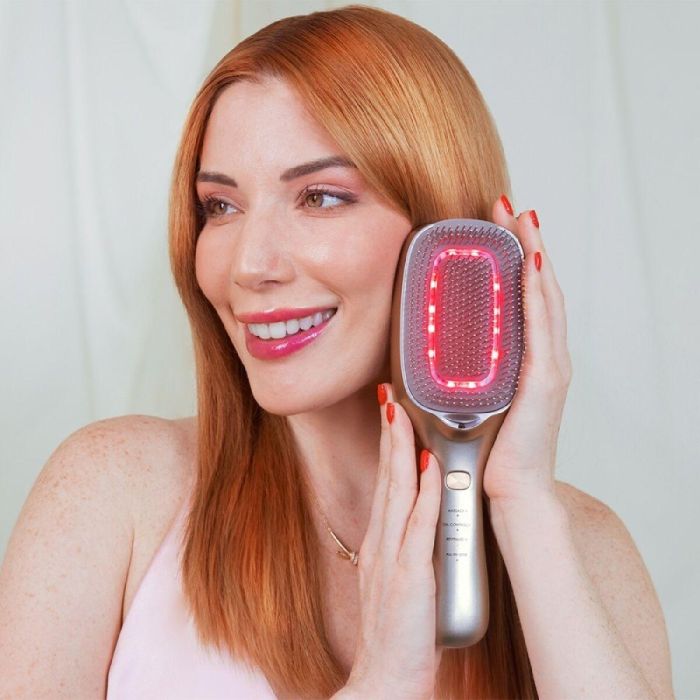 Cecotec HairCare Revitalize Champagne, Primer Cepillo Paleta Revitalizante con 5 Tecnologías para Pelo Saludable y Brillante, Champán 3