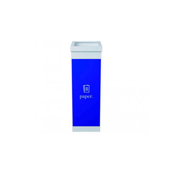 Paperflow Papelera de Reciclaje para Papeles con Tapa, Poliestireno, 60 L, 76x36.3x26.3 cm 1 Paperflow Papelera de Reciclaje para Papeles con Tapa, Poliestireno, 60 L, 76x36.3x26.3 cm 1