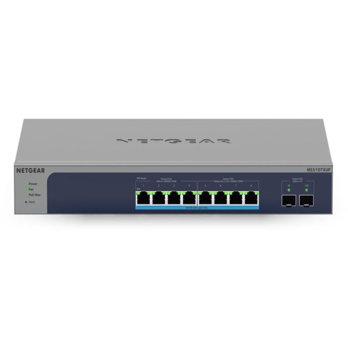 NETGEAR MS510TXUP Switch Gestionado PoE++ 8 Puertos 10G Ethernet + 2 SFP+ Montaje en Rack