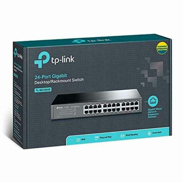 Switch de Armario TP-Link TL-SG1024D 24P Gigabit 3 Switch de Armario TP-Link TL-SG1024D 24P Gigabit 3