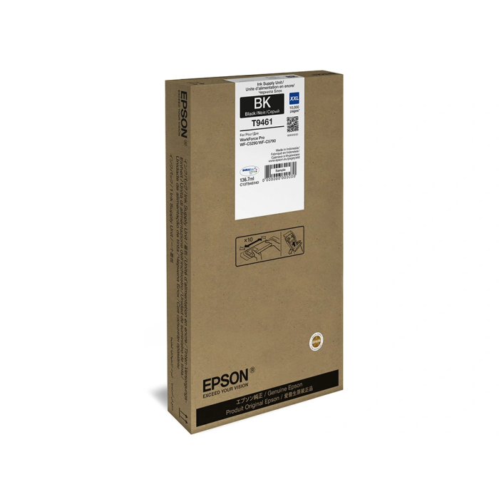 Epson Tinte T9461 XXL C13T946140 Schwarz, Cartucho de Tinta Negro de Alto Rendimiento, 136.7 ml, 10000 Páginas 2