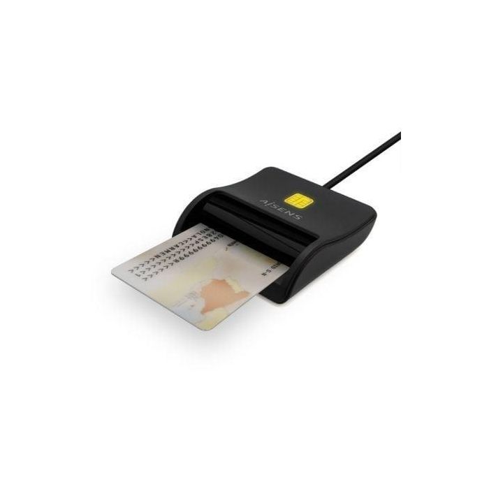 Aisens Lector de Tarjetas Inteligente para DNI, USB-C, Negro - Compatible con DNIe y tarjetas inteligentes, Cumple estándares FIPS 201, TAA e ISO 7816 1 Aisens Lector de Tarjetas Inteligente para DNI, USB-C, Negro - Compatible con DNIe y tarjetas inteligentes, Cumple estándares FIPS 201, TAA e ISO 7816 1