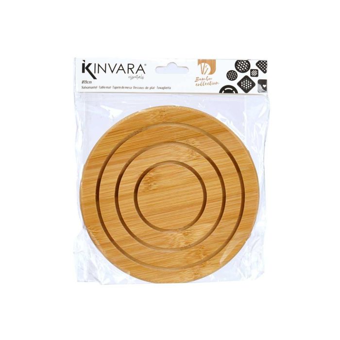 Tapete Redondo Bambu Kinvara 19X1CM (24 Unidades) 2 Tapete Redondo Bambu Kinvara 19X1CM (24 Unidades) 2