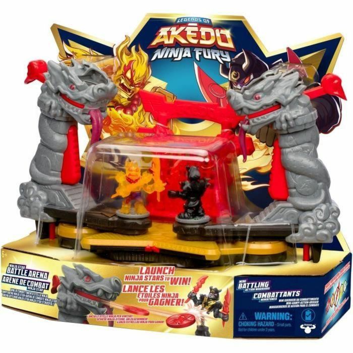 Moose Toys MOO0630996153307 Akedo Ninja Fury Combat Arena - Juego de Lucha con Figuras de Acción, Mandos y Efectos de Sonido 1 Moose Toys MOO0630996153307 Akedo Ninja Fury Combat Arena - Juego de Lucha con Figuras de Acción, Mandos y Efectos de Sonido 1