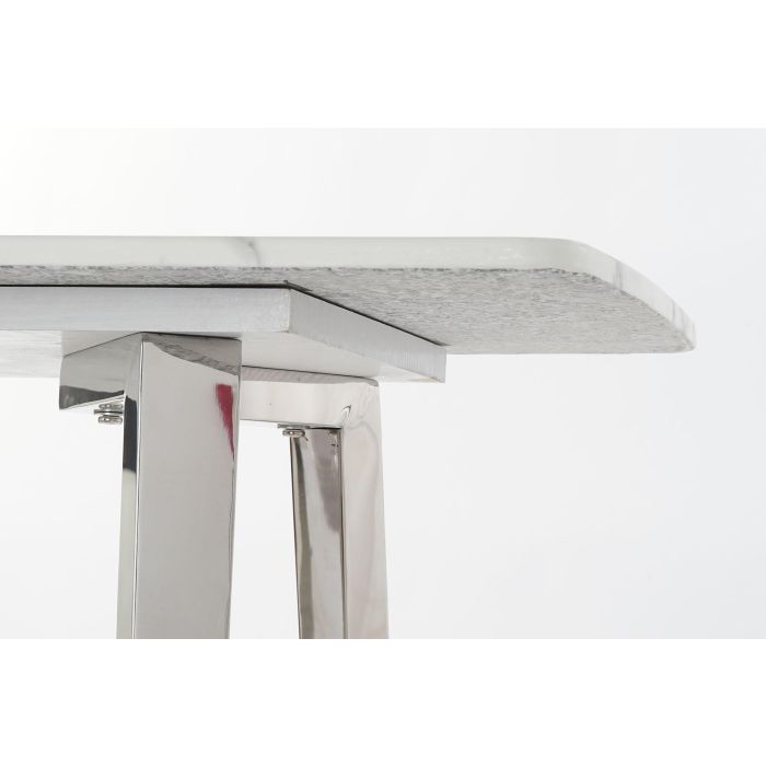 DKD Home Decor Marmol crome Consola Moderno Plateado Blanco Acero Mármol 150 x 45 x 80 cm 3 DKD Home Decor Marmol crome Consola Moderno Plateado Blanco Acero Mármol 150 x 45 x 80 cm 3