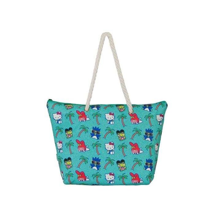 Karactermania Bolsa de Playa Soleil Hello Kitty Palms 52 x17 x37 cm Turquesa Poliéster para Niñas 2