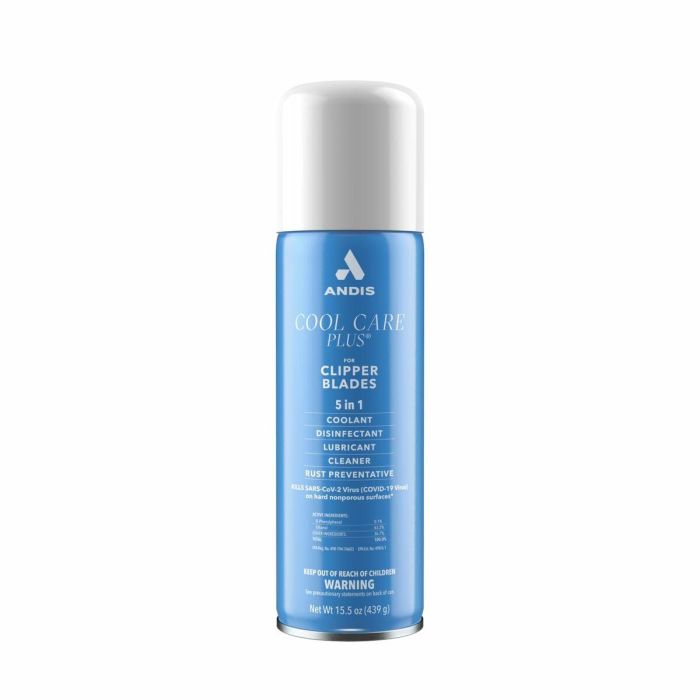 Andis Spray Refrigerante 5 en 1 439g - Refrigerante, Desinfectante, Lubricante, Limpiador y Antioxidante para Cuchillas Andis Spray Refrigerante 5 en 1 439g - Refrigerante, Desinfectante, Lubricante, Limpiador y Antioxidante para Cuchillas