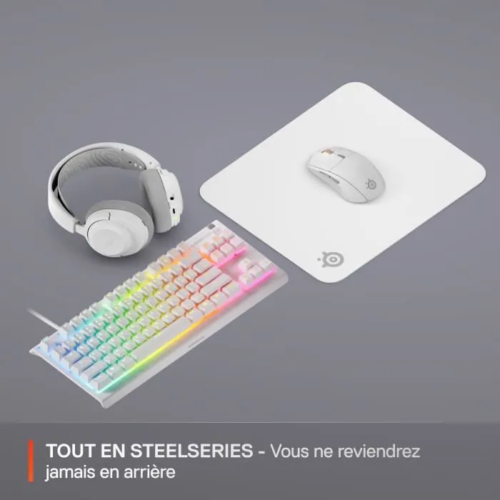 Steelseries STE5707119066365 Alfombrilla de Ratón para Juegos QcK M Blanco 5