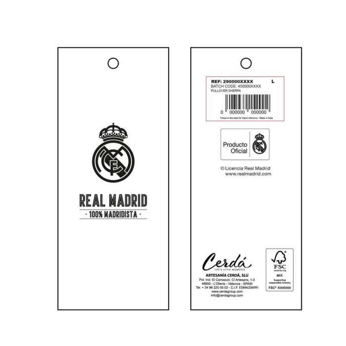 Cerdá Pijama Largo Single Jersey Real Madrid S Adulto Blanco 3 Cerdá Pijama Largo Single Jersey Real Madrid S Adulto Blanco 3