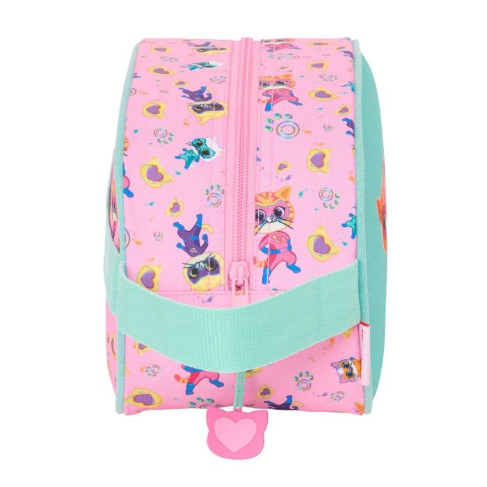 Neceser de Viaje SuperKitties Rosa Turquesa 26 x 15 x 12 cm 1 Neceser de Viaje SuperKitties Rosa Turquesa 26 x 15 x 12 cm 1
