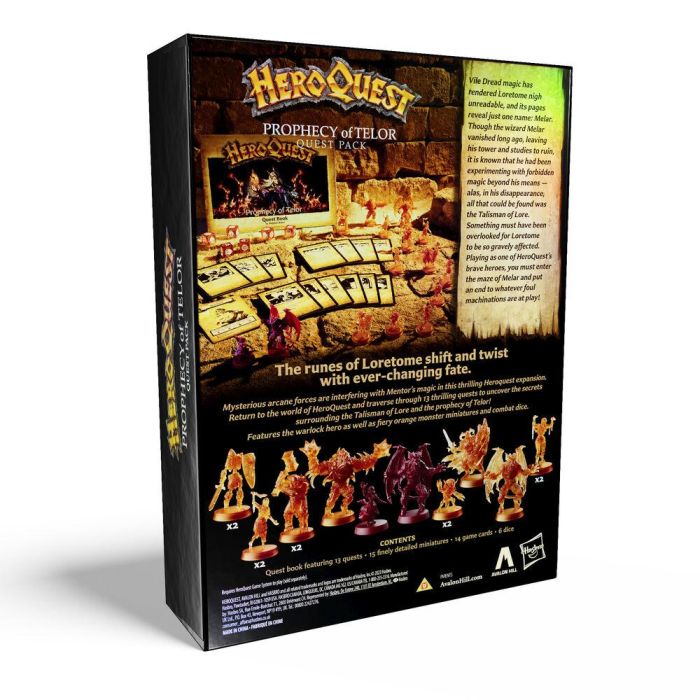 Expansion Juego de mesa Profecía de Telor Heroquest ingles 3 Expansion Juego de mesa Profecía de Telor Heroquest ingles 3