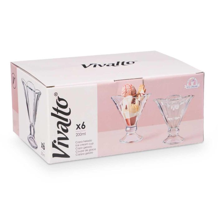 Copa Helado Forma Flor 200Ml Vivalto 10X12CM (48 Unidades) 2 Copa Helado Forma Flor 200Ml Vivalto 10X12CM (48 Unidades) 2