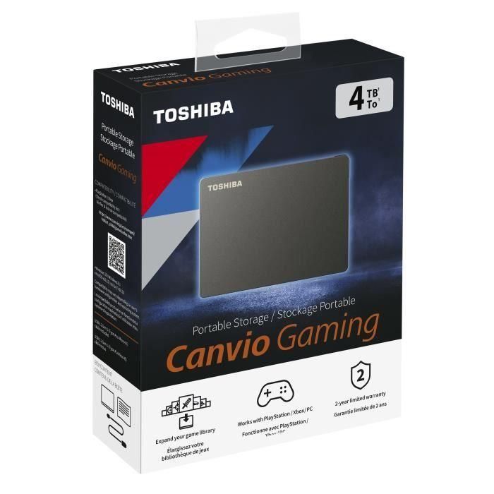 Disco Duro Externo Toshiba HDTX140EK3CA Gris 4 TB HDD 3