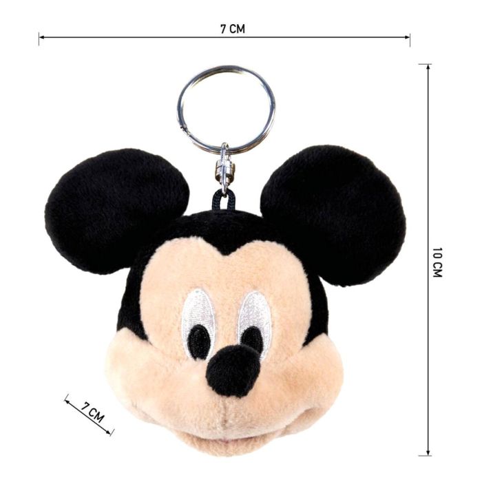Cerdá Llavero de Peluche Mickey Mouse Negro 100% Poliéster 1 Cerdá Llavero de Peluche Mickey Mouse Negro 100% Poliéster 1