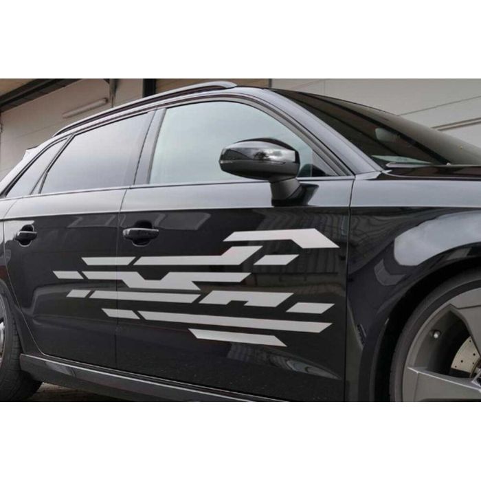 Foliatec FO33984 Pegatina para Coche Diseño Street Plata - Adhesivo PVC UV, Resistente a Intemperie y Lavado de Autos, 35x150cm (2 pz) 2 Foliatec FO33984 Pegatina para Coche Diseño Street Plata - Adhesivo PVC UV, Resistente a Intemperie y Lavado de Autos, 35x150cm (2 pz) 2