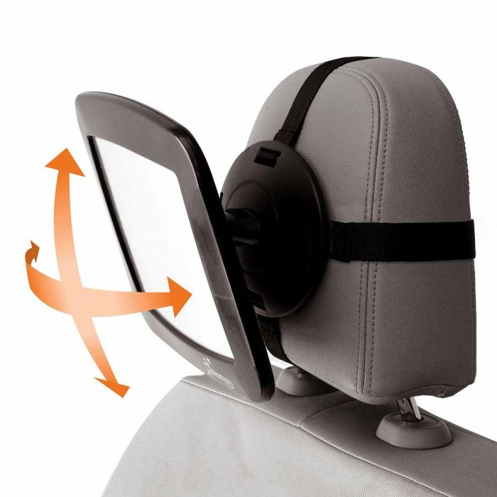 Dreambaby DRE9312742402631 Espejo retrovisor regulable para asiento trasero, rectangular, grande, 20x24 cm, Negro 6 Dreambaby DRE9312742402631 Espejo retrovisor regulable para asiento trasero, rectangular, grande, 20x24 cm, Negro 6