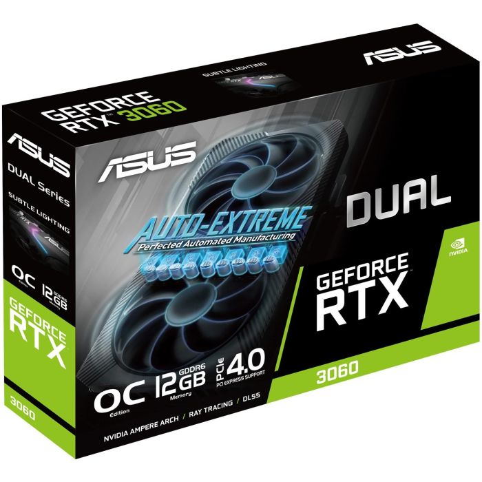 ASUS DUAL-RTX3060-O12G-V2 GeForce RTX 3060 Dual OC V2 LHR 12GB GDDR6 6 ASUS DUAL-RTX3060-O12G-V2 GeForce RTX 3060 Dual OC V2 LHR 12GB GDDR6 6
