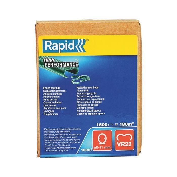 Grapas RAPID 1600 VR22 verde 1 Grapas RAPID 1600 VR22 verde 1