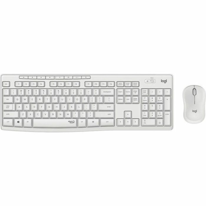 Logitech 920-009819 MK295 Silent Teclado y Ratón USB Alámbrico QWERTZ Alemán Completo Numérico Silencioso Blanco Oficina Logitech 920-009819 MK295 Silent Teclado y Ratón USB Alámbrico QWERTZ Alemán Completo Numérico Silencioso Blanco Oficina