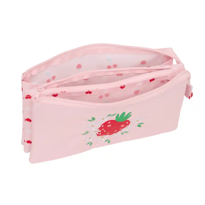 Safta Estuche Portatodo Triple Glowlab Frutitas 120x220x30 mm 2