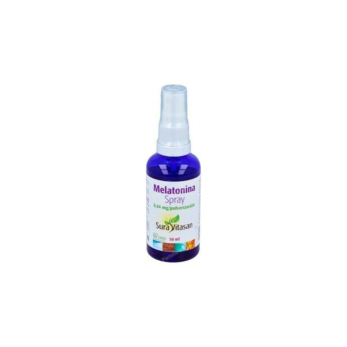 SURA VITASAN Melatonina Spray 50ml Menta - Ayuda a Conciliar el Sueño y Aliviar Jet Lag