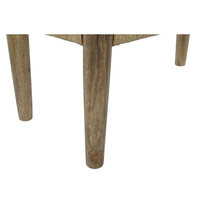 DKD Home Decor Bali1 Descalzadora Balines Tropical Natural de Madera de Mango y Cuerda 90 x 42 x 40 cm 2