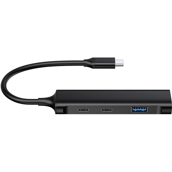 CONCEPTRONIC HUB 3.0 HUBBIES12B 4 PUERTOS USB 3.2 2 PUERTOS USB-C 2 PUERTOD USB-A COLOR NEGRO CARCASA DE ALUMINIO 3
