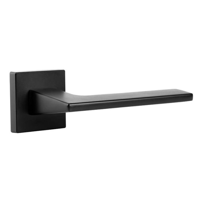 HERRAJES ALK Roseta Zamak Modelo Zet 51X51 Acabado Negro Mate, Níquel Satinado