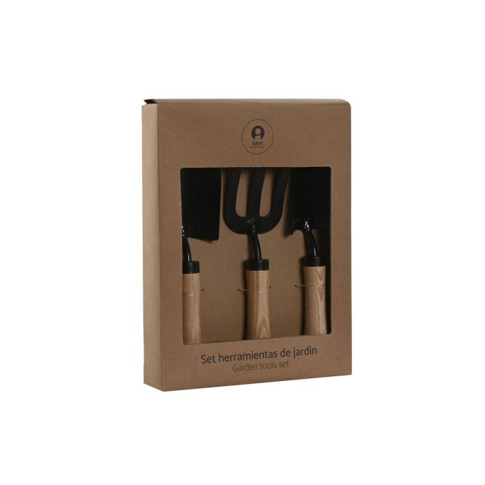 Utensilios Terraza Y Jardin DKD Home Decor Marron Negro 10 x 35 x 10 cm Set de 3 5